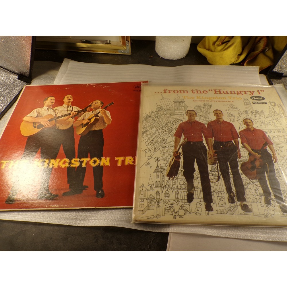 The Kingston Trio Vinyl Lot From the Hungry i Self Titled Capitol Records 2 LPs